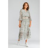 Smashed lemon Maxi-jurk Groen