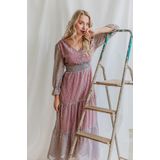 Femme Maxi-jurken Paars Geraldine