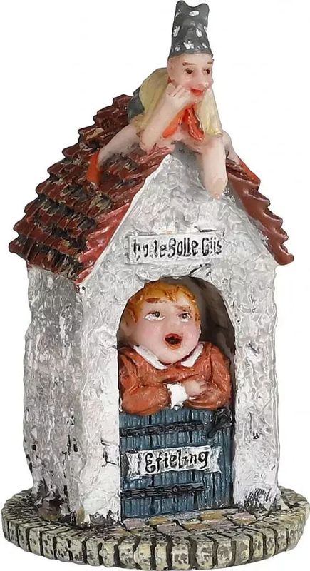 Luville Efteling kersthuisje huis holle bolle gijs 4,5 x 4,5 x 8 cm