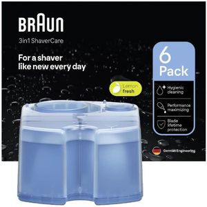 Braun 3-in-1 ShaverCare Cartridges - 6 stuks