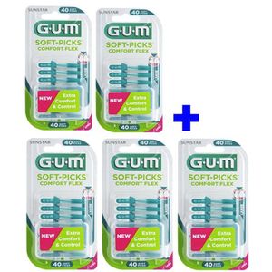 GUM Soft-Picks 2+3 GRATIS - Comfort Flex Large - 40 stuks