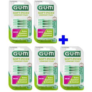 GUM Soft-Picks 2+3 GRATIS - Comfort Flex Medium - 40 stuks