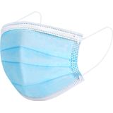 Mondmaskers 3-laags - blauw - 50 stuks