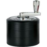 Metalen Grinder Luxe 4-delig 50 mm Mat Zwart
