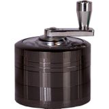 Metalen Grinder Luxe 4-delig 50 mm Gun Metal Zwart