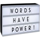 LED Cinema Light Box A4 incl. 72 letters en symbolen