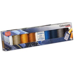 Gutermann Naaigarenset Denim 8 st. + naalden