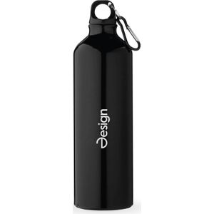25 st. Waterflessen bedrukken | Drinkfles Dean - 770 ml | Gerecycled aluminium | Karabijnhaak