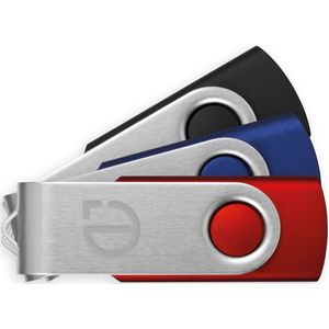 25 st. USB stick bedrukken | USB-stick Rotate | 2 GB | Snel | Gravure & tot 2 kleuren bedrukking