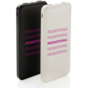 25 st. Powerbank bedrukken | Powerbank Xem - 10.000 mAh | Zwart of wit | 2 USB aansluitingen