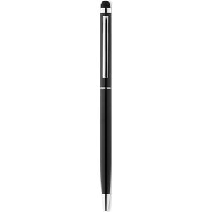 50 st. Pennen bedrukken | Touch balpen Luno | Aluminium | Draaimechanisme