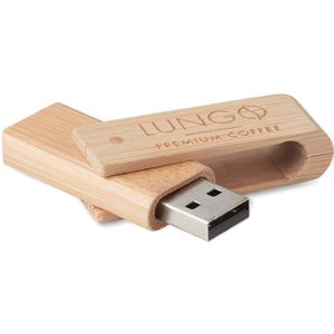 25 st. USB stick Jaxx - 16 GB | Bamboe | Natuurlijke look bedrukken