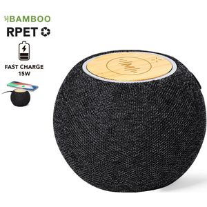 25 st. Bluetooth speaker Jip - 1200 mAh | RPET | Bamboe | Draadloos opladen bedrukken