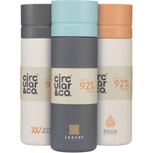 10 st. Circular&Co Waterflessen bedrukken | Circular&Co® waterfles - 600 ml | Gerecycled | Gekleurd | BPA-vrij