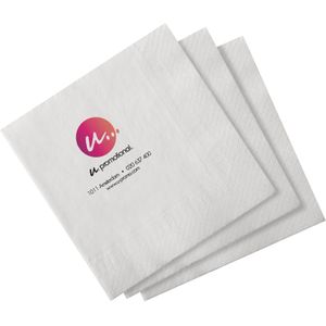 100 st. Servetten bedrukken Melle - 40 x 40 cm | Kleine oplage | 3 laags bedrukken