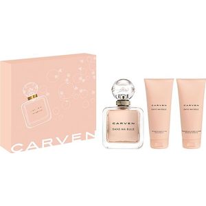 Carven Dans Ma Bulle Set = EdP Nat. Spray 100 ml + Lait Parfumé pour le Corps 100 ml + Gel Parfumé pour le Bain et la Douche 100 ml