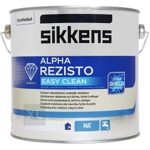 Sikkens Alpha Rezisto Mat Easy Clean | 2,5 Liter - Wit | Muurverf | Sikkens Muurverf | Muurverf binnen | Muurverf Wit