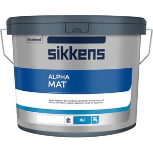 Sikkens Alpha Mat 10 Liter - Wit | Muurverf | Sikkens Muurverf | Muurverf binnen | Muurverf Wit