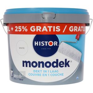Histor - Monodek - Muurverf - RAL 9001 - 12,5 Liter