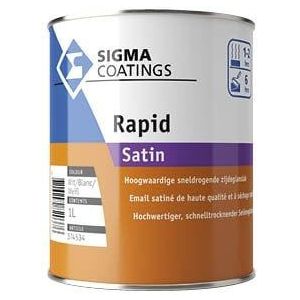 Sigma Rapid Satin  | 2,5 Liter - Donkere kleur | Lakverf | Sigma Lak | Lakverf buiten | Houtverf | Houtverf buiten