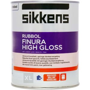 Sikkens Rubbol Finura High Gloss | 2,5 Liter - Donkere kleur | Lakverf | Sigma Lak | Lakverf buiten | Houtverf | Houtverf buiten | Lakverf | Sikkens Lak | Lakverf binnen | Houtverf | Houtverf binnen