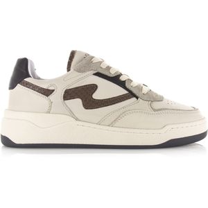 VIA VAI VIA VAI - Sam Levi beige damessneakers Beige Leer Lage sneakers Dames