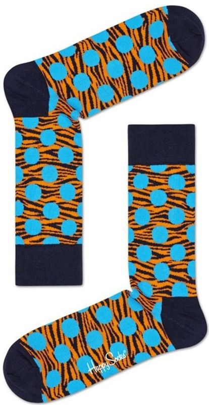 HAPPY SOCKS Happy Socks - Tiger Dot Multi Textiel Printjes Unisex