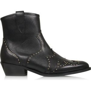 DWRS LABEL DWRS label - Lyon studs westernboots Zwart Leer Western Dames