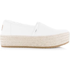 TOMS Toms - Valencia white Wit Textiel Espadrilles Dames