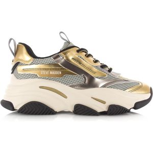 STEVE MADDEN Steve Madden - Possession-E | Pewter/Gld Zilver Mesh Lage sneakers Dames