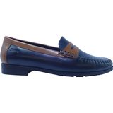 Sioux Instapper Mocassin 63993 Blauw Bruin
