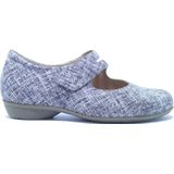 Durea Bandschoenen 5737 Wijdte K Wit Zwart Print