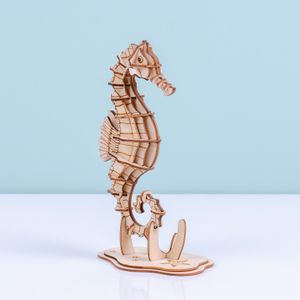 3D Puzzel Van Hout - Zeepaardje van Kikkerland