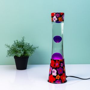 Lavalamp Bloemen Met Roze Lava van Fisura