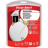 2x First Alert rookmelder met pauzeknop