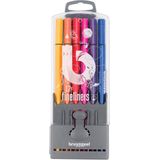 8x Bruynzeel fineliner, etui van 12 stuks