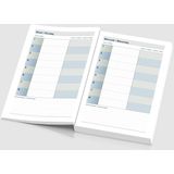 9x Bur-O-Class schoolagenda 13,5x21cm, 2-talig, 256 bladzijden