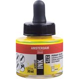 9x Amsterdam acryl inkt, flacon van 30 ml, primairgeel