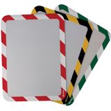 3x Tarifold zelfklevende tas, A4 geel/zwart, pak a 2 stuks