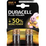 14x Duracell batterijen Plus Power AAA, blister a 4 stuks