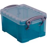 21x Really Useful Box visitekaarthouder 0,3 liter, transparant groen