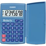5x Casio zakrekenmachine Petite FX blauw