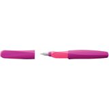 6x Pelikan vulpen Twist, roze lichaam