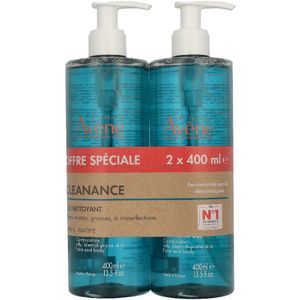 Avene Cleansing Gel Duo 800 ml Make-up verwijderaar en reiniger