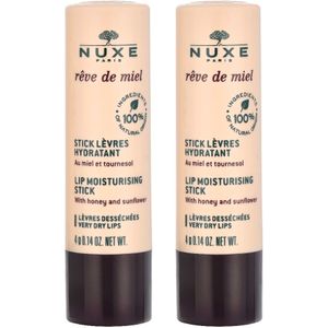 Nuxe Reve De Miel Lip Moisturizing Stick Duo Set 8 ml