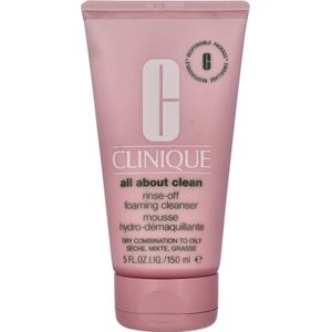 Clinique Rinse-Off Foaming Cleanser Make-up verwijderaar en reiniger 150 ml Dames