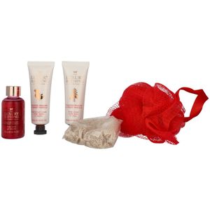 The Luxury Bathing Company - Toasted Praline & Sweet Vanilla - Festive Treats Carry Box - 3 x 50 ml + 80 g