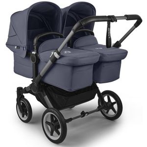 Bugaboo Donkey 5 Twin Kinderwagen - Stormy Blue Bekleding