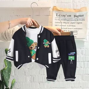 Mini Fashion™ - Kleinkind&Abenteuer - 3-teiliges Bekleidungsset Cerveza Zwarte Baseball / 110 (4 Jahre) | Pädagogisches Holzspielzeug