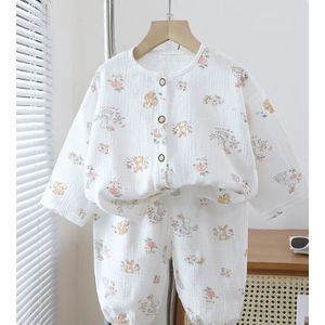 Mini Fashion™ - Luftiges Material - Leinen-Kleid-Set Eichhörnchen-Hase / 100 (2-3 Jahr) | Pädagogisches Holzspielzeug
